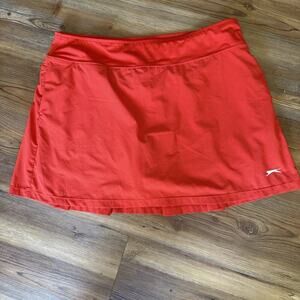 Slazenger golf skort size LG 10-12 Red/orange